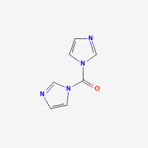 Chemical structure of N,N'-Carbonyldiimidazole