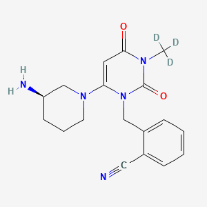 Chemical structure of Alogliptin-d3