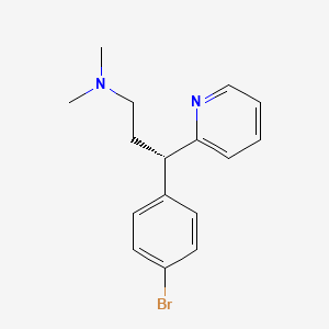 Chemical structure of Dexbrompheniramine