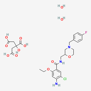 Chemical structure of Mosapride citrate dihydrate