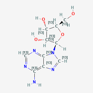 Chemical structure of Adenosine-13C10