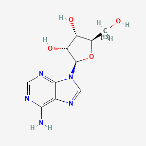 Chemical structure of Adenosine-13C