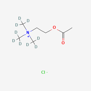 Chemical structure of Acetylcholine-d9 chloride