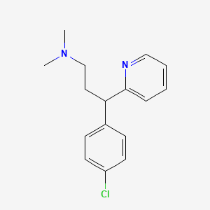 Chemical structure of Chlorpheniramine