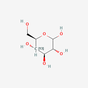 Chemical structure of D-Glucose-13C-1