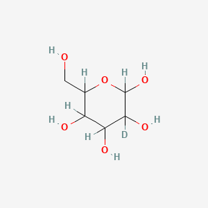Chemical structure of D-Glucose-d1-3