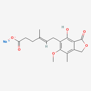 Chemical structure of Mycophenolate Sodium