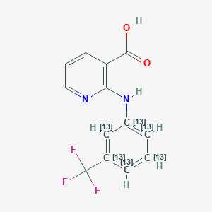 Chemical structure of Niflumic acid-13C6