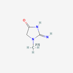 Chemical structure of Creatinine-13C