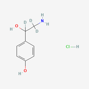 Chemical structure of Octopamine-d4 hydrochloride