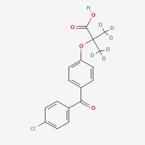 Chemical structure of Fenofibric acid-d6