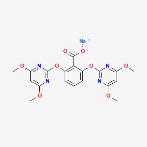 Chemical structure of Bispyribac sodium