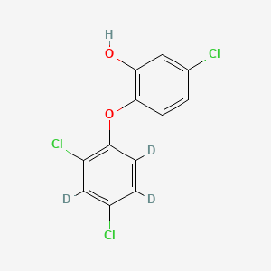 Chemical structure of Triclosan-d3