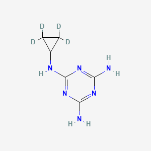 Chemical structure of Cyromazine-d4