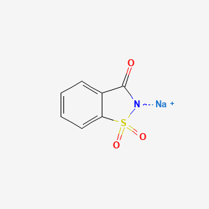Chemical structure of Saccharin sodium