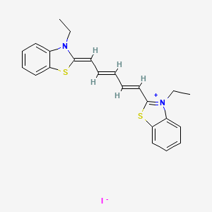 Chemical structure of Dithiazanine iodide