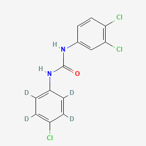 Chemical structure of Triclocarban-d4