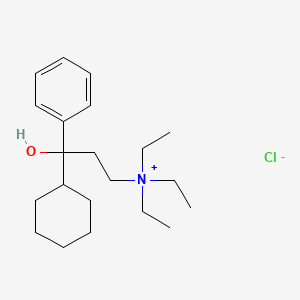 Chemical structure of Tridihexethyl chloride
