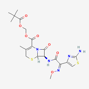 Chemical structure of Cefetamet pivoxyl