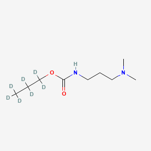 Chemical structure of Propamocarb-d7