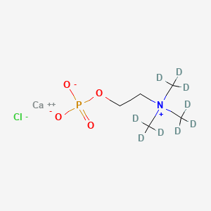 Chemical structure of Calcium phosphorylcholine-d9 chloride
