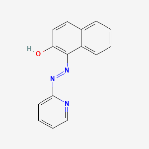 Chemical structure of 1-(2-Pyridylazo)-2-naphthol