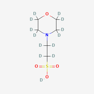 Chemical structure of MES-d13