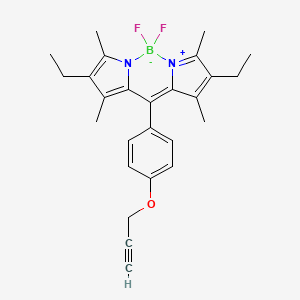 Chemical structure of BODIPY-X-Alkyne