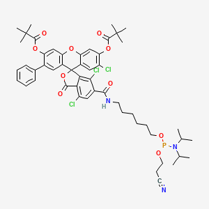 Chemical structure of VIC phosphoramidite, 6-isomer
