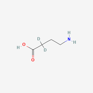 Chemical structure of γ-Aminobutyric acid-d2