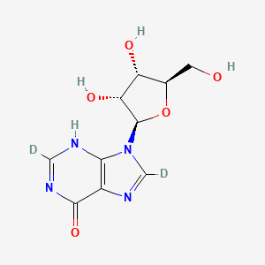 Chemical structure of Inosine-2,8-d2