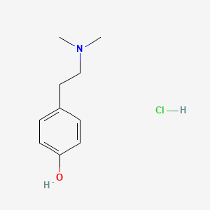Chemical structure of Hordenine hydrochloride