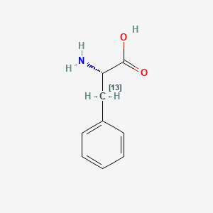 Chemical structure of L-Phenylalanine-3-13C