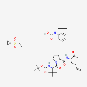 Chemical structure of Cholic acid-Biotin