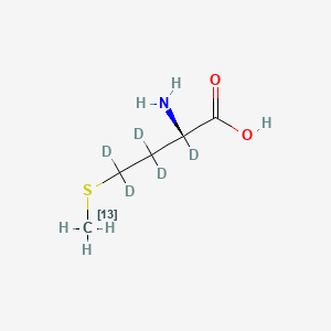 Chemical structure of L-Methionine-13C,d5