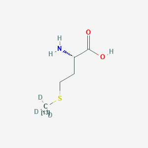 Chemical structure of L-Methionine-13C,d3