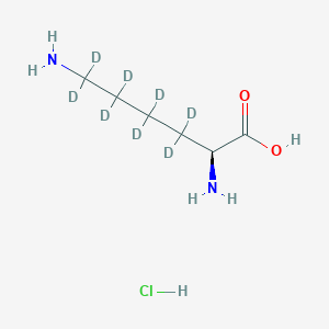 Chemical structure of L-Lysine-d8 hydrochloride
