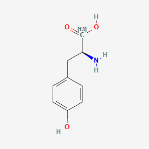 Chemical structure of L-Tyrosine-13C