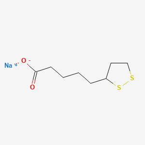 Chemical structure of Sodium thioctate