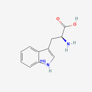 Chemical structure of L-Phenylalanine,Indole-15N