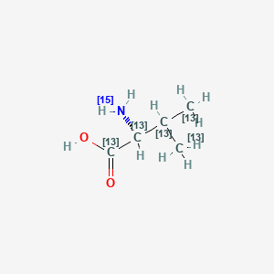 Chemical structure of L-Valine-13C5,15N
