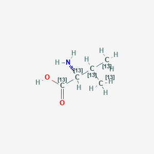 Chemical structure of L-Valine-13C5