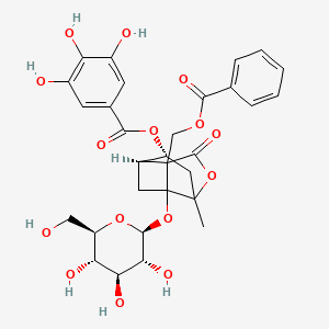 Chemical structure of 4-O-Galloylalbiflorin