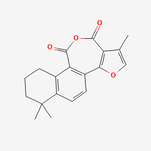 Chemical structure of Tanshinone IIA anhydride
