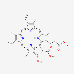 Chemical structure of Methyl phaeophorbide
