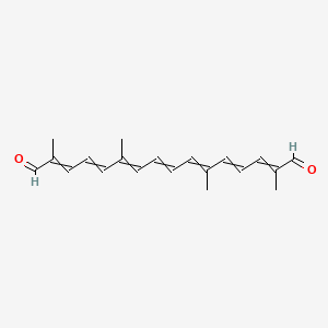 Chemical structure of Crocetin dialdehyde
