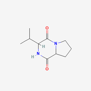 Chemical structure of Cyclo(Pro-Val)