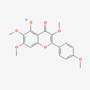 Chemical structure of Penduletin 4'-methyl ether