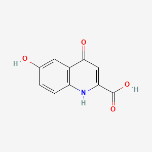 Chemical structure of 6-Hydroxykynurenic acid