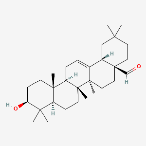 Chemical structure of Oleanolic aldehyde